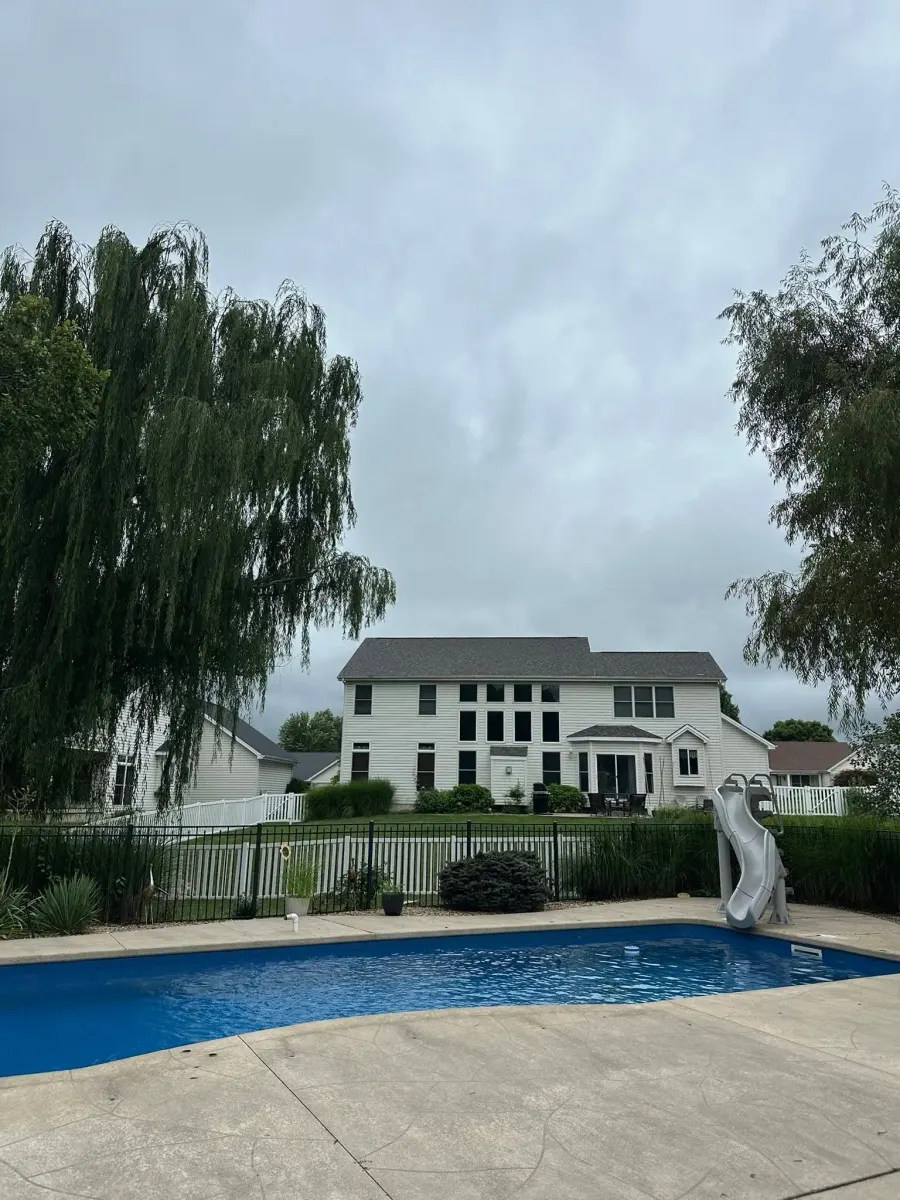 Cleared yard after complete tree removal by BC's Tree Service